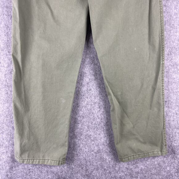 Rails Chino Pants Mens 32x30 Green Twill Flat Front Straight Casual Preppy - Picture 9 of 14